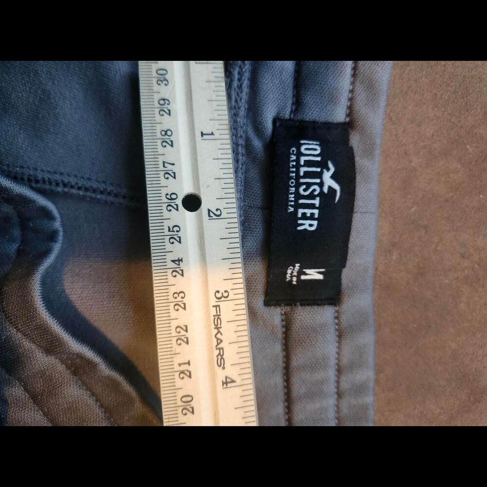 Hollister-co Men's Grey and Brown Shorts